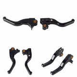 CNC Shorty Hand Control Lever Kit Brake Clutch Levers For Harley Dyna Convertible Fat Bob Low Rider Street Bob 1996-2017