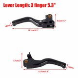 CNC Shorty Hand Control Lever Kit Brake Clutch Levers For Harley Softail Heritage Classic Springer Night Train Springer 96-14 - pazoma