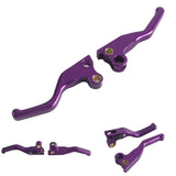 CNC Shorty Hand Control Lever Kit Brake Clutch Levers For Harley FL FX FXST FLST FXD FXR XL 1982-1995 Models by V-Twin - pazoma