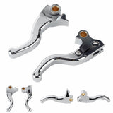 CNC Shorty Hand Control Lever Kit Brake Clutch Levers For Harley Softail Heritage Classic Springer Night Train Springer 96-14 - pazoma