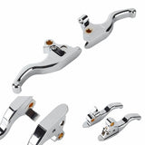 CNC Shorty Hand Control Lever Kit Brake Clutch Levers For Harley Touring Electra Glide Classic Standard Ultra Limited 08-2013 - pazoma