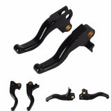 CNC Shorty Hand Control Lever Kit Brake Clutch Levers For Harley Touring Electra Street Glide Road King 1996-2007 - pazoma