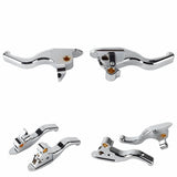 CNC Shorty Hand Control Lever Kit Brake Clutch Levers For Harley Touring Street Road Glide Custom Road King 2008-2013 - pazoma