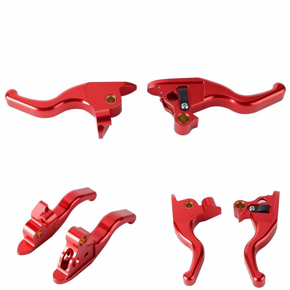CNC Shorty Hand Control Lever Kit Brake Clutch Levers For Harley Tri Glide Ultra Classic CVO/SE Freewheeler 2021-2024 - pazoma