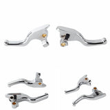 CNC Shorty Hand Control Lever Kit Brake Clutch Levers For Harley Touring Street Road Glide Custom Road King 2008-2013 - pazoma