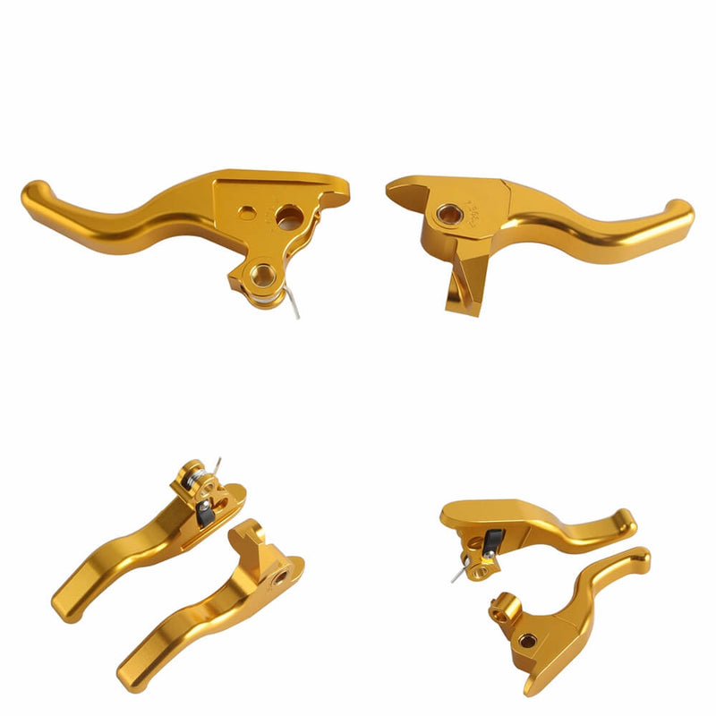 CNC Shorty Hand Control Lever Kit Brake Clutch Levers For Harley Touring Street Road Glide ST Road King Special 2021-2024 - pazoma