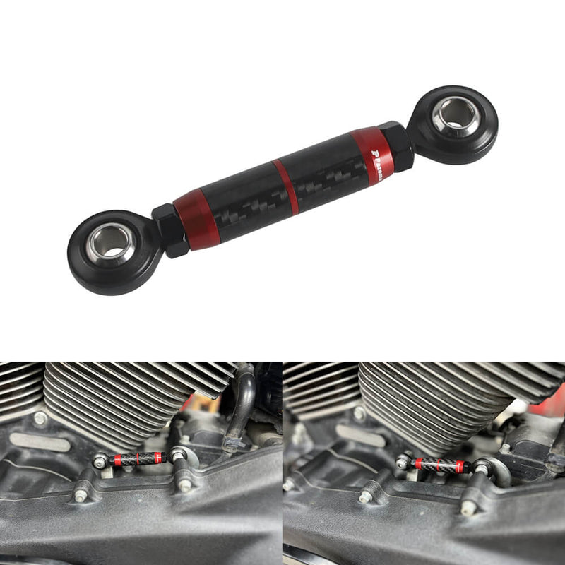 Carbon Fiber CNC Mid-Control Adjustable Shifter Linkage For Harley Softail Dyna FXR Low Rider FXLR S FXLRS ST FXLRST Street Bob FXBB Standard - pazoma