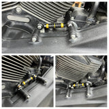 Carbon Fiber CNC Mid-Control Adjustable Shifter Linkage For Harley Softail Dyna FXR Low Rider FXLR S FXLRS ST FXLRST Street Bob FXBB Standard - pazoma