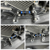 Carbon Fiber CNC Mid-Control Adjustable Shifter Linkage For Harley Softail Dyna FXR Low Rider FXLR S FXLRS ST FXLRST Street Bob FXBB Standard - pazoma