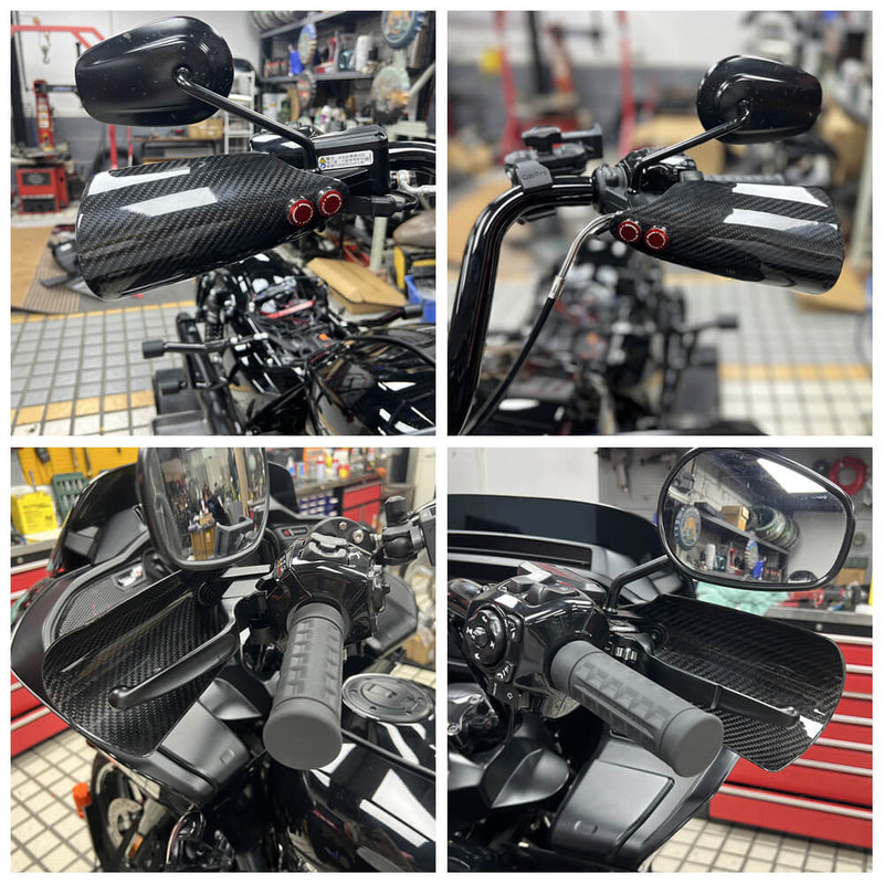 Carbon Fiber Performance Bagger Handguards Hand Guard For Harley Touring Road Glide ST CVO FLTRX FLTRXSE FLTRXSTSE 2023.5-2025