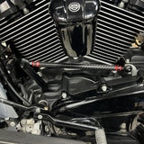 Carbon Fiber Adjustable Clutch Shifter Linkage For Harley Touring Street Glide Road Glide Ultra Limited FLHR Softail 1986-2026 - pazoma