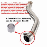 Stainless Steel Exhaust Muffler System Slip-On Pipe For Harley Davidson Pan America 1250 Special CVO RA1250SE RA1250S RA1250 2021-2024 - pazoma