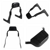 Harley M8 Softail Low Rider S FXLR FXLRS Low profile Fixed Mini Sports Sissy Bar Kit Club Style Backrests 2018-2025 - pazoma