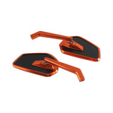 Club Style CNC Carbon Fiber Mirrors Rearview Side Mirror For Harley Street Road Glide Dyna Low Rider Super Glide Sportster XL T-Bars - pazoma