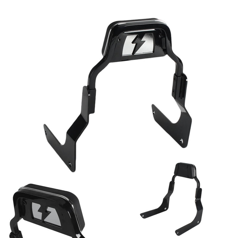 Club Style Passenger Backrests Low profile Fixed Mini Sports Sissy Bar Kit For Harley M8 Softail Fat Bob FXFB FXFBS 2018-2025 - pazoma