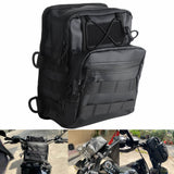 Club Style Tall Utility Molle Traveller Bar Handlebar T-Bar Bag For Harley Softail Dyna Sportster Street Bob 500d PVC waterproof Handlebar Bag