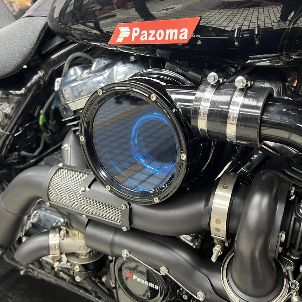 Color Air Cleaner Replacement Window For Trask Harley Touring Softail Assassin Assault Original Fury Typhoon Dyna Sportster Turbo System - pazoma