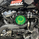 Color Air Cleaner Replacement Window For Trask Harley Touring Softail Assassin Assault Original Fury Typhoon Dyna Sportster Turbo System - pazoma