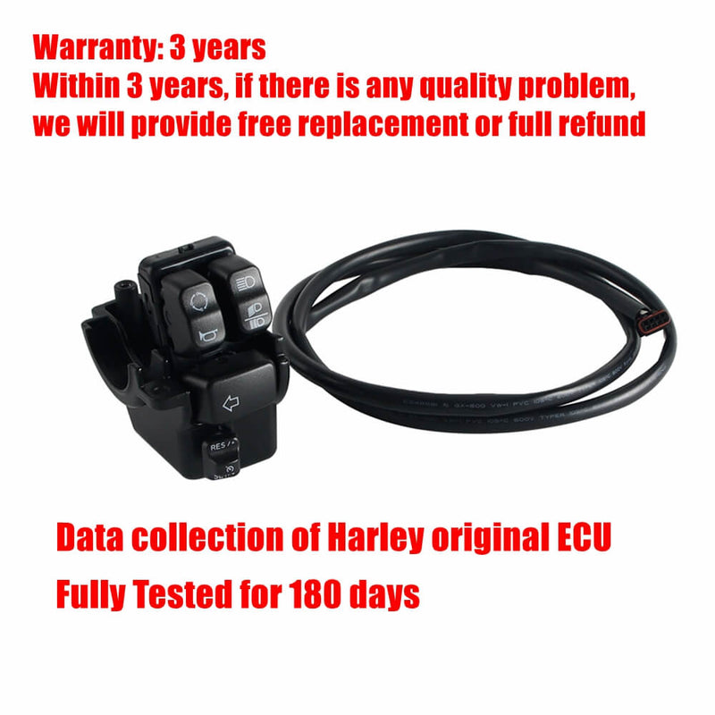 '16-'24 Harley Softail Deluxe Slim S Sport Glide Standard FXDR FLSS FLSTC FLSTFBS FLSTN FXSE FLSB FSLR FLHCS Cruise Control Kit Switch Button - pazoma