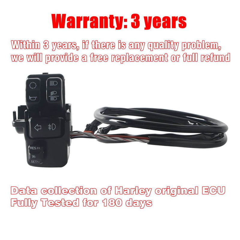 Cruise Control Kit Switch Button W/Auxiliary(AUX) lamp switch For '16-'24 Harley Softail Heritage Classic FLHCS Deluxe FLDE