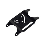 Curved Laydown License Plate Mount 3-bolt mounted Relocation Bracket with LED Frame For Harley FXLRST FXLRS FLHRC FLHCS FLHCS FLSTFSE FXDC XL - pazoma