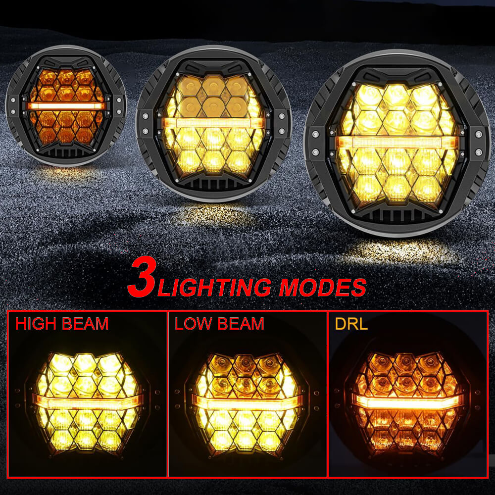 DOT Approved 120W 7'' LED Headlight For Harley Touring Road King Road Glide Street Glide Electra Glide Ultra Limited Trike Heritage Softail Fat Boy