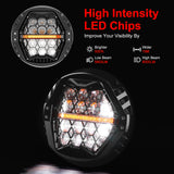 DOT Approved 120W 7'' LED Headlight For Harley Touring Road King Road Glide Street Glide Electra Glide Ultra Limited Trike Heritage Softail Fat Boy