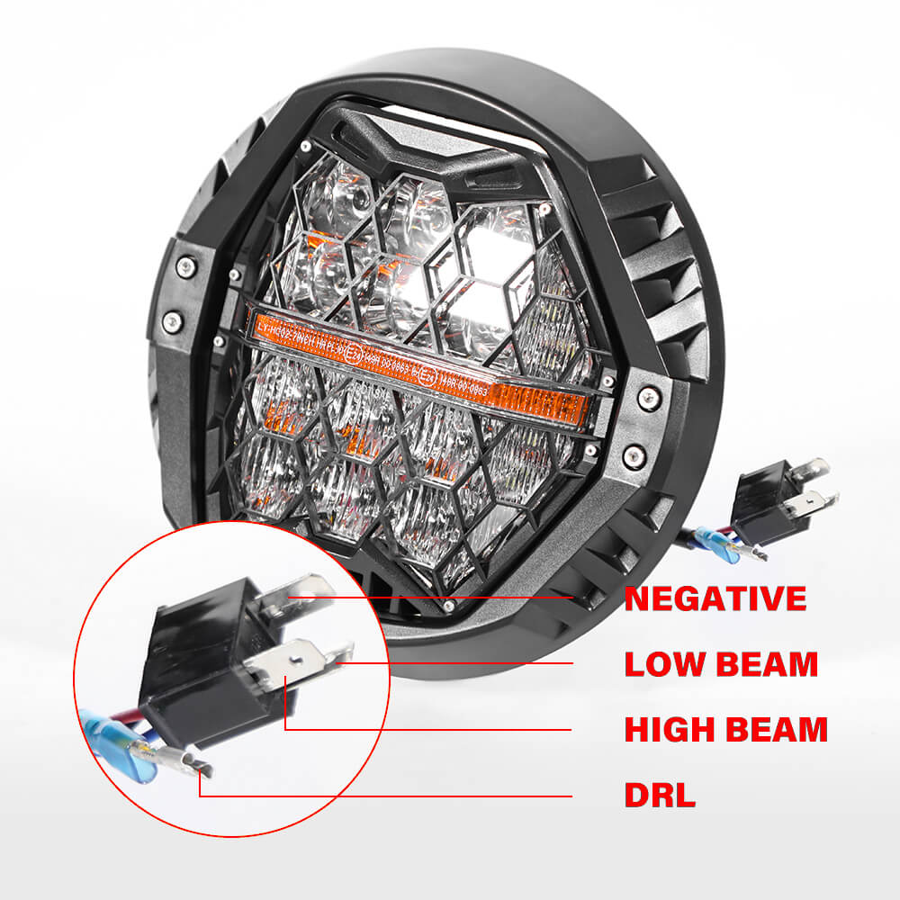 DOT Approved 120W 7'' LED Headlight For Harley Touring Road King Road Glide Street Glide Electra Glide Ultra Limited Trike Heritage Softail Fat Boy