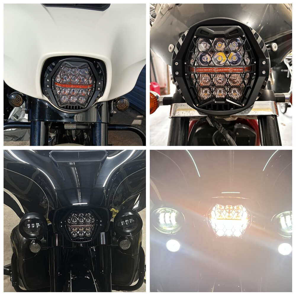 DOT Approved 120W 7'' LED Headlight For Harley Touring Road King Road Glide Street Glide Electra Glide Ultra Limited Trike Heritage Softail Fat Boy