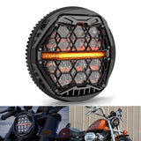 DOT Approved 5-3/4" 5.75 Inch LED Headlight For Harley Dyna Street Bob Super Wide Glide Low Rider Night Rod Train Softail Deuce Sportster Iron 883