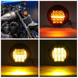 DOT Approved 5-3/4" 5.75 Inch LED Headlight For Harley Dyna Street Bob Super Wide Glide Low Rider Night Rod Train Softail Deuce Sportster 883 - pazoma