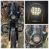 DOT Approved 5-3/4" 5.75 Inch LED Headlight For Harley Dyna Street Bob Super Wide Glide Low Rider Night Rod Train Softail Deuce Sportster Iron 883
