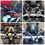 Dirt Bike 7/8" 1-1/8" Handlebar Handguard Bar Clamp Mounts For KTM Husqvarna Honda Suzuki Kawasaki Yamaha - pazoma
