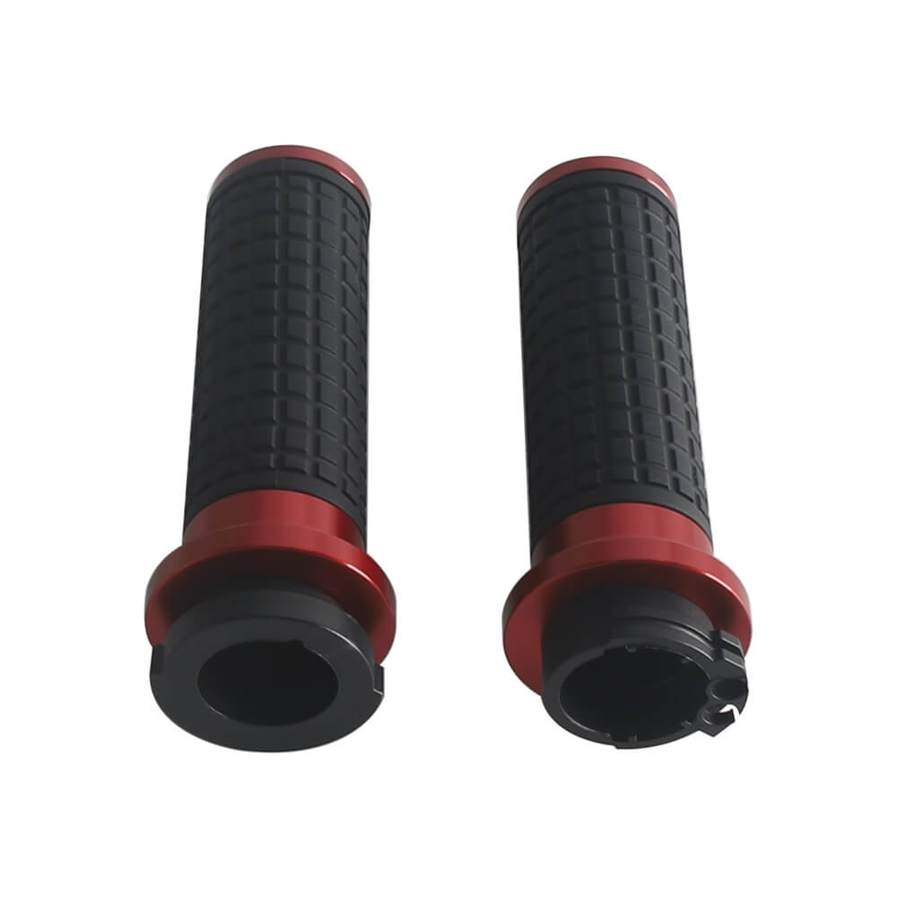 Dual Cable Throttle CNC Hand Grips for Harley ’02-’17 VRSC ’96-later XL ’08-’13 XR ’96-’17 Dyna ’95-’15 Softail ’96-’07 Touring