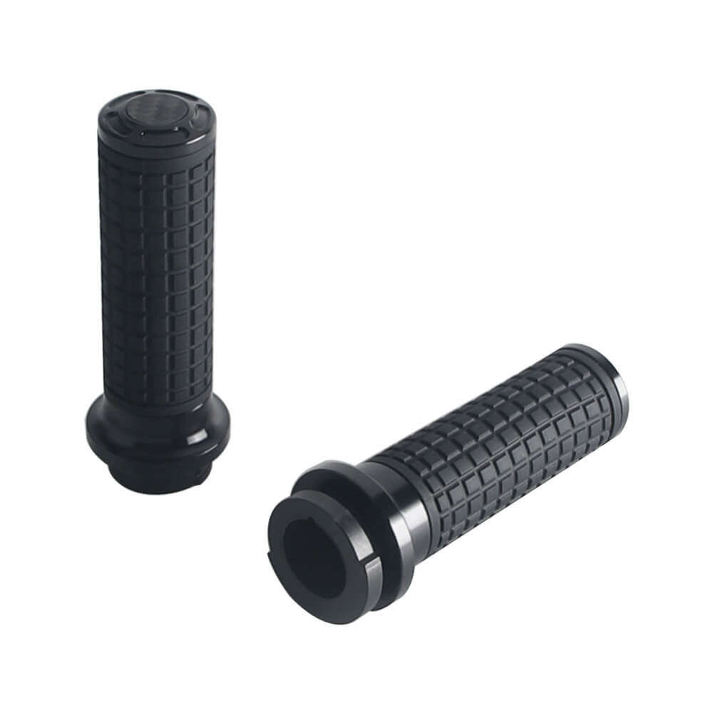 Dual Cable Throttle CNC Hand Grips for Harley ’02-’17 VRSC ’96-later XL ’08-’13 XR ’96-’17 Dyna ’95-’15 Softail ’96-’07 Touring