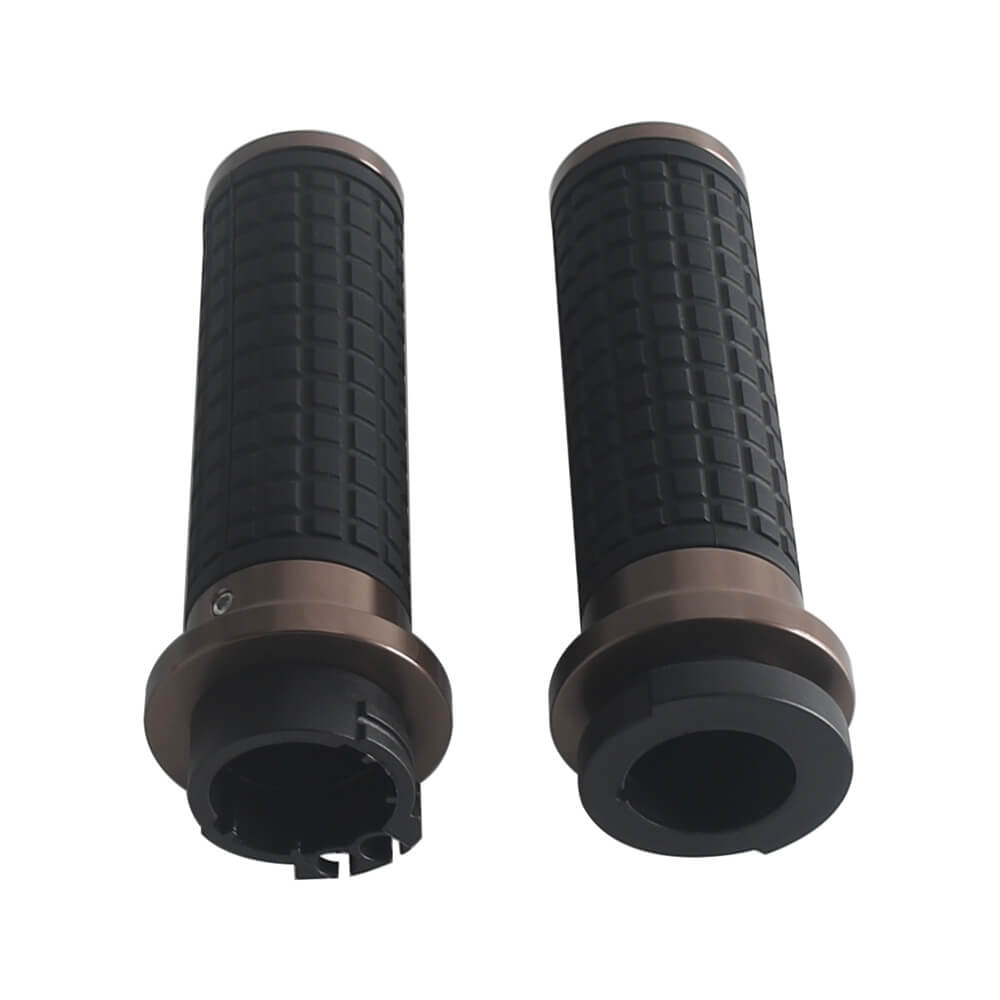 Dual Cable Throttle CNC Hand Grips for Harley ’02-’17 VRSC ’96-later XL ’08-’13 XR ’96-’17 Dyna ’95-’15 Softail ’96-’07 Touring