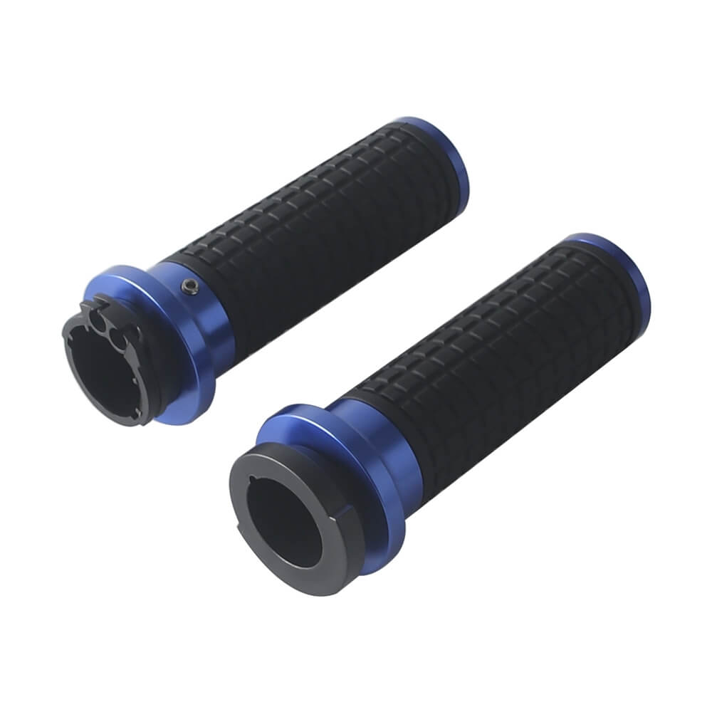Dual Cable Throttle CNC Hand Grips for Harley ’02-’17 VRSC ’96-later XL ’08-’13 XR ’96-’17 Dyna ’95-’15 Softail ’96-’07 Touring