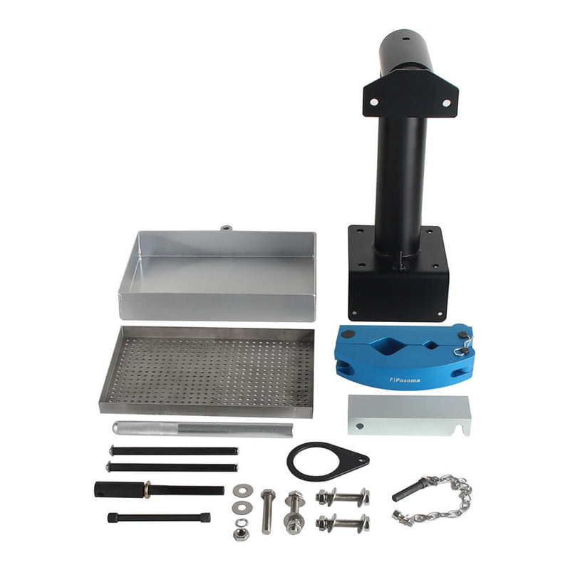 Motorcycle Bicycle ATV & UTV Maintenance Fork & Shock Repair Durable Pivot Suspension Vise with Drain Pan–Perfect - pazoma