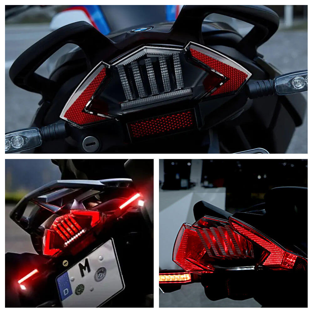 thumbnail image 2 of E-Marked LED Taillight For BMW F650, F800, R1200 Models – 16 LED, TL-R030-CL 2 of 5