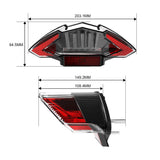 E-Mark LED Taillight Stop Brake Light Rear Running Lamp For BMW R1200GS ADV F650GS F800S F800ST F800GT F800R Dakar - pazoma