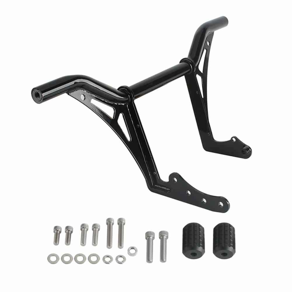 Highway Engine Guard Crash Bar Passenger Peg Frame Slider For 2018-2024 Harley Softail Streetbob Low Rider S ST Fat Bob Standard - pazoma