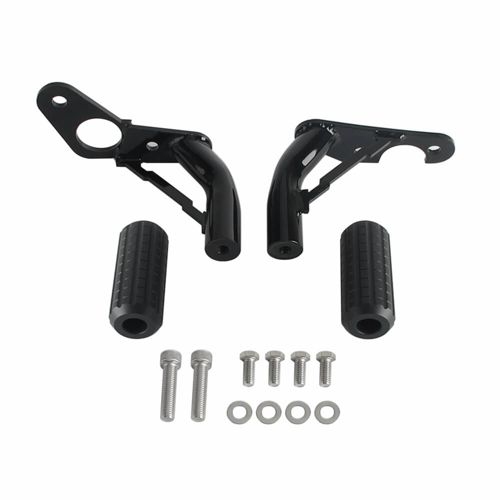 Highway Engine Guard Crash Bar Passenger Peg Frame Slider For 2018-2024 Harley Softail Streetbob Low Rider S ST Fat Bob Standard - pazoma
