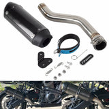 Carbon Fiber Street Cannon Muffler Slip-On Pipe Exhaust System For Harley Pan America 1250 Special CVO RA1250SE RA1250S RA1250 2021-2024 - pazoma