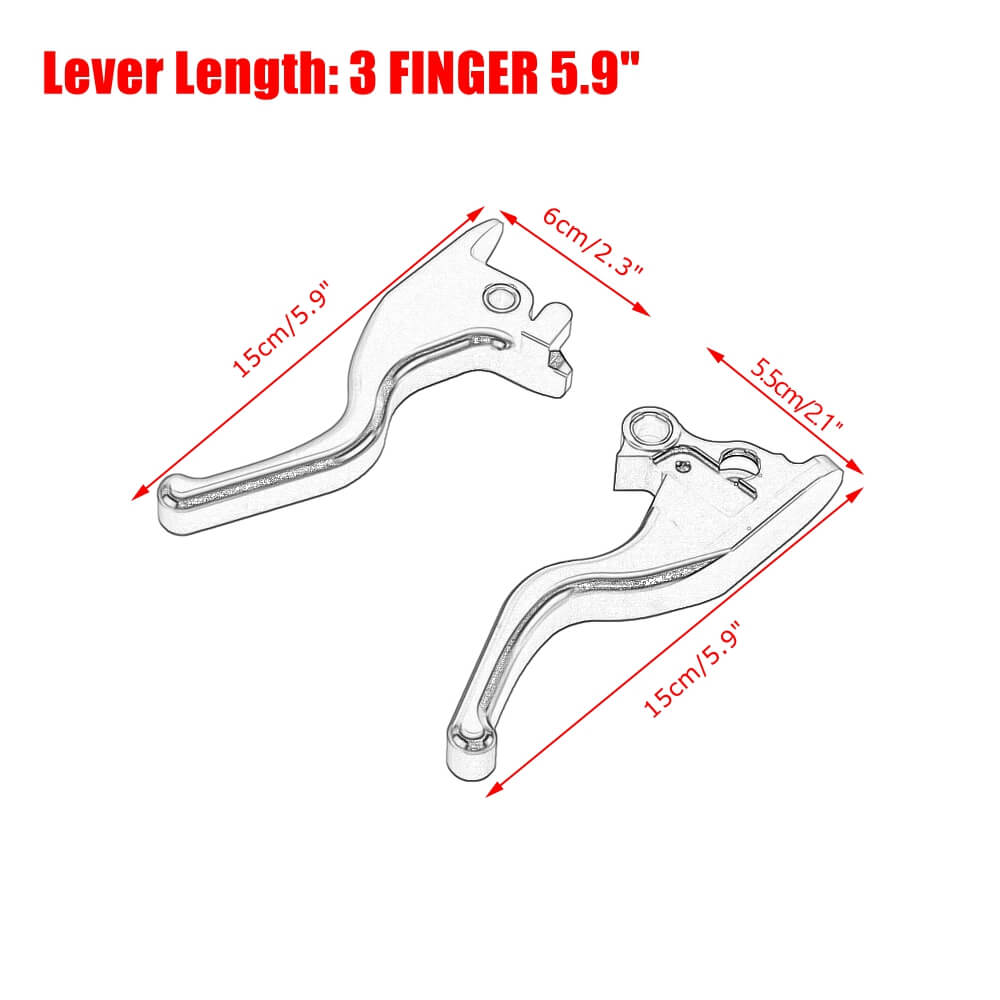 CNC Shorty Hand Control Lever Kit Brake Clutch Levers For Harley Touring Electra Glide Classic Standard Ultra Limited 08-2013 - pazoma