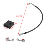 Extended Length Upper Lower Brake Line w/ABS Master Cylinder For Harley Dyna Fat Bob Low Rider 2012-2017