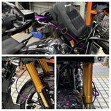Extended Length Upper Lower Stainless Braided Brake Line For Harley Road Glide Special Ultra Limited CVO ST 15-23 - pazoma