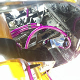 Extended Length Upper Lower Stainless Braided Brake Line For Harley Road Glide Special Ultra Limited CVO ST 15-23 - pazoma