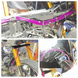 Extended Length Upper Lower Stainless Braided Brake Line For Harley Road Glide Special Ultra Limited CVO ST 15-23 - pazoma