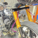 Extended Length Upper Lower Stainless Braided Brake Line For Harley Road Glide Special Ultra Limited CVO ST 15-23 - pazoma