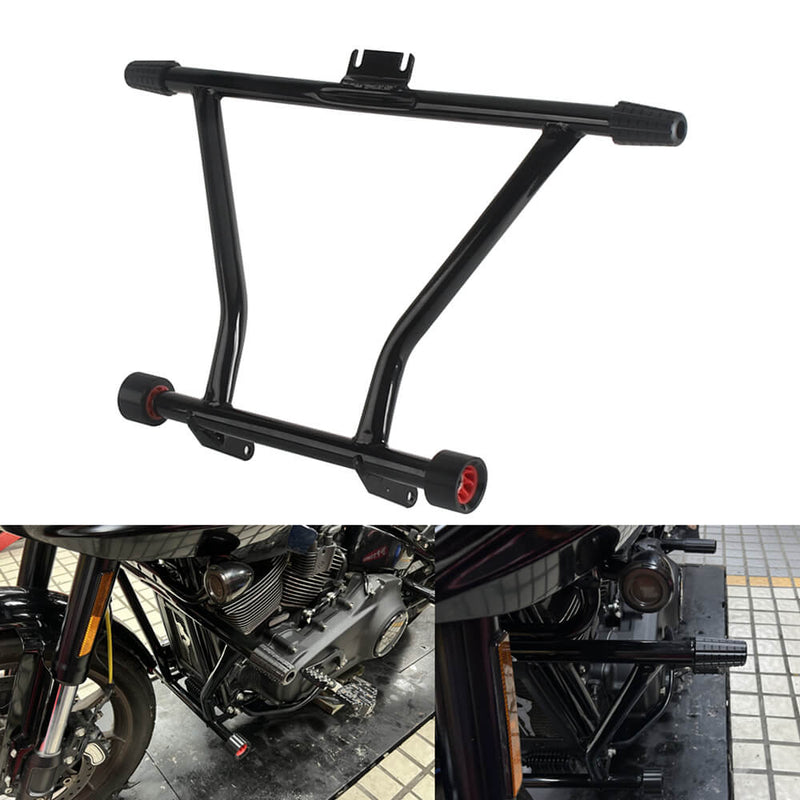 Harley Softail M8 Low Rider ST 117 FXLRST Front Rear Highway Peg High 2 Step Engine Guard Crash Bar Passenger Peg Frame Slider 2022-2025